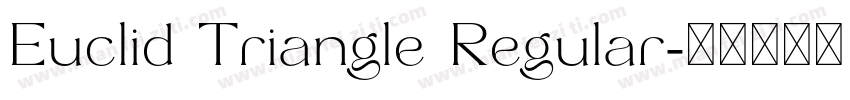 Euclid Triangle Regular字体转换